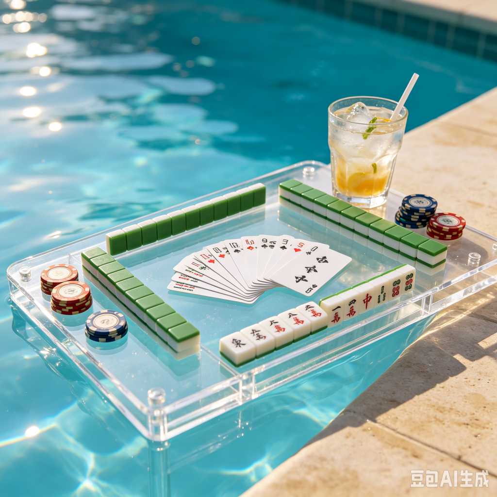 blue mahjong tiles